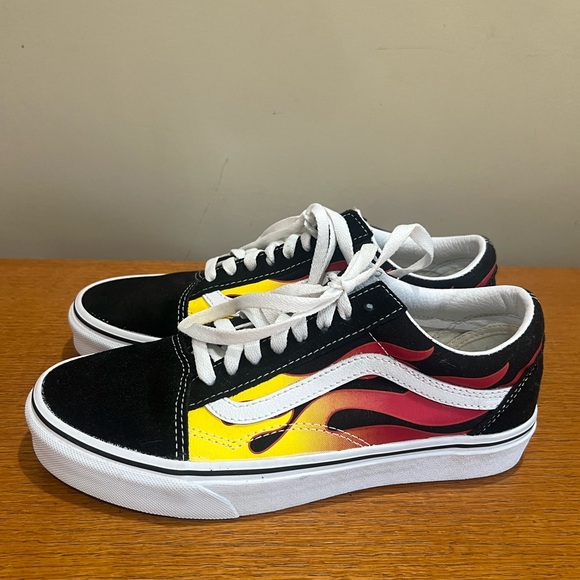 VANS Old Skool Flame Sneakers Size 8 - Picture 2 of 5